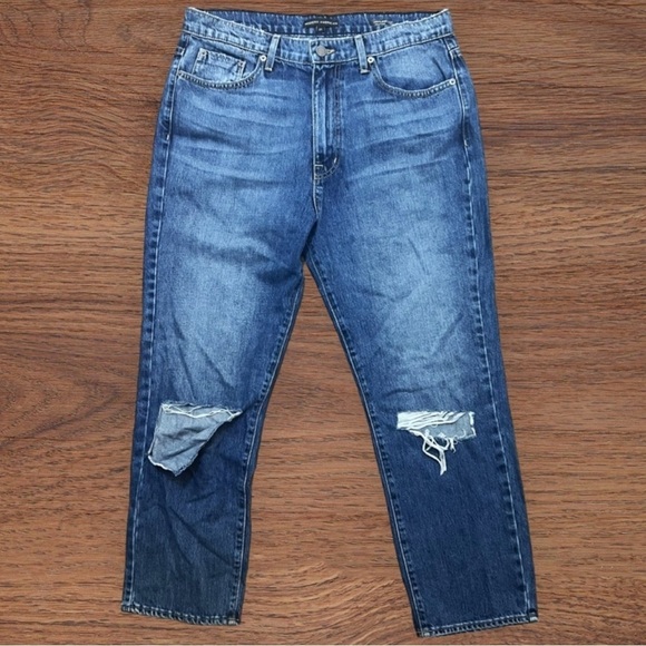 31" Modern American Highland High Waist Boyfriend Jeans Denim Laredo - Picture 4 of 8